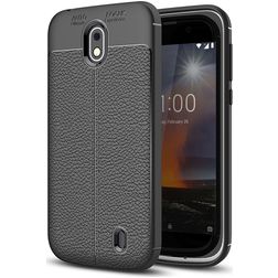Mobigear Luxury Nokia 1 Hoesje Flexibel TPU Backcover - Zwart