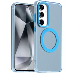 Mobigear Shockproof Samsung Galaxy S24 FE MagSafe Hoesje Hardcase Backcover - Blauw