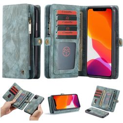 Caseme 008 iPhone 11 Hoesje Uitneembare 2in1 Bookcase Portemonnee - Blauw