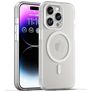Mobigear Shockproof iPhone 16 Pro Max MagSafe Hoesje Flexibel TPU Backcover - Wit