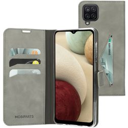 Mobiparts Classic Wallet Samsung Galaxy A12 Hoesje Bookcase Portemonnee - Granite Grey