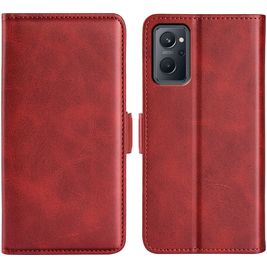 Mobigear Slim Magnet OPPO A96 Hoesje Bookcase Portemonnee - Rood