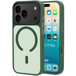 Mobiparts Hardcover iPhone 17 Pro MagSafe Hoesje Hardcase Backcover - Satin Green