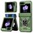 Mobigear Armor ring Samsung Galaxy Z Flip 7 FE Hoesje Hardcase Backcover Shockproof met Ringhouder - Groen
