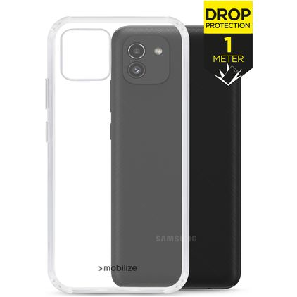 Mobilize Naked Protection Doorzichtig Samsung Galaxy A03 Hoesje Hardcase Backcover Shockproof - Transparant