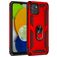 Mobigear Armor Ring Samsung Galaxy A03 Hoesje Hardcase Backcover Shockproof met Ringhouder - Rood