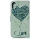 Mobigear Marble iPhone XS Max Hoesje Bookcase Portemonnee - Groen
