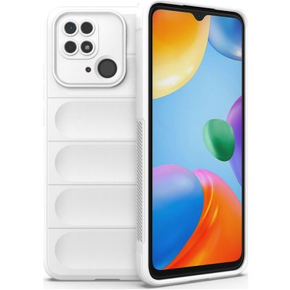 Mobigear Bumpy Xiaomi Redmi 10C Hoesje Flexibel TPU Backcover - Wit