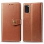 Mobigear Snap Button Samsung Galaxy A41 Hoesje Bookcase Portemonnee - Cognac