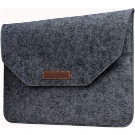 Mobigear Envelope Vilt Laptop Sleeve 15 - 16 inch Laptop hoes - Zwart