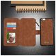 Caseme 007 iPhone 6s Hoesje Uitneembare 2in1 Bookcase Portemonnee - Bruin