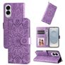 Mobigear Sunflower Samsung Galaxy S25 Edge Hoesje Bookcase Portemonnee - Paars