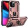 Mobigear Armor Ring iPhone 14 Pro Hoesje Hardcase Backcover Shockproof met Ringhouder - Roségoud