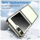 Mobigear Crystal Samsung Galaxy Z Flip 5 Hoesje Hardcase Backcover - Transparant / Grijs