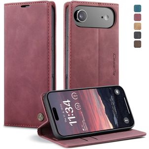 CaseMe 013 iPhone Air Hoesje Bookcase Portemonnee - Rood