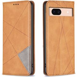Mobigear Rhombus Slim Google Pixel 8a Hoesje Bookcase - Cognac