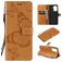 Mobigear Butterfly OPPO A94 5G Hoesje Bookcase Portemonnee - Cognac