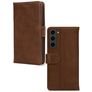 Mobilize Wallet Samsung Galaxy S23 Hoesje Echt Leer Bookcase Portemonnee - Bruin