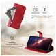 Mobigear Zipper iPhone 17 Hoesje Bookcase Portemonnee - Rood