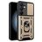 Mobigear Armor Ring Cam Slide Samsung Galaxy S24 FE Hoesje Hardcase Backcover Shockproof met Ringhouder en Camera Slider - Goud