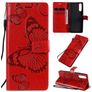 Mobigear Butterfly Sony Xperia 10 II Hoesje Bookcase Portemonnee - Rood