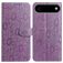 Mobigear Flowers iPhone Air Hoesje Bookcase Portemonnee - Paars