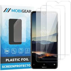 Mobigear Nokia 7.2 Screenprotector Folie - Case Friendly (3-Pack)