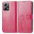 Mobigear Clover POCO X5 Hoesje Bookcase Portemonnee - Magenta