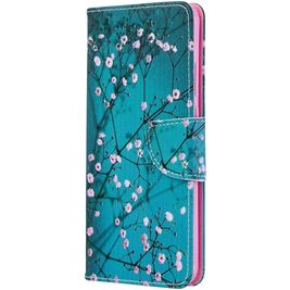 Mobigear Colored Drawing Pattern Wallet Case Blossom Huawei P40 Pro