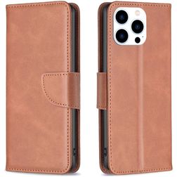 Mobigear Excellent iPhone 16 Pro Hoesje Bookcase Portemonnee - Bruin