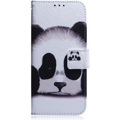 Mobigear Design Samsung Galaxy A21 Hoesje Bookcase Portemonnee - Panda