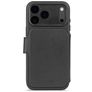 Decoded Detachable Wallet iPhone 17 Pro MagSafe Hoesje Echt Leer Uitneembare 2in1 Bookcase Portemonnee - Zwart