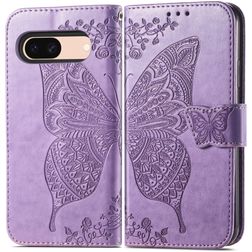 Mobigear Butterfly Google Pixel 8a Hoesje Bookcase Portemonnee - Lavendel