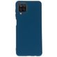 Mobiparts Samsung Galaxy A12 Siliconen Hoesje Backcover - Blueberry Blue