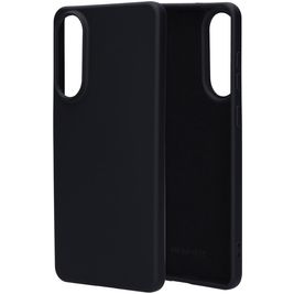 Mobiparts Samsung Galaxy S25 Edge Siliconen Hoesje Backcover - Zwart