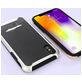 Mobigear Armor iPhone XS Max Hoesje Hardcase Backcover Shockproof - Zwart / Zilver