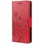 Mobigear Flowers Samsung Galaxy A23 Hoesje Bookcase Portemonnee - Rood