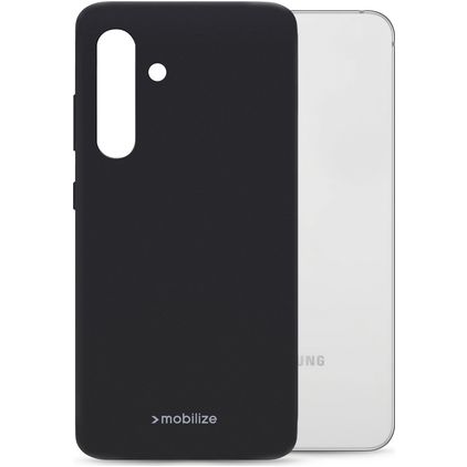 Mobilize Rubber Gelly Samsung Galaxy S24 FE Hoesje Flexibel TPU Backcover - Zwart