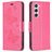 Mobigear Butterfly Samsung Galaxy S23 Hoesje Bookcase Portemonnee - Magenta