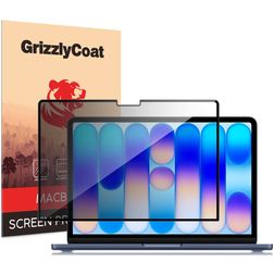 GrizzlyCoat MacBook Neo 13 Inch (2026) Screenprotector Privacy Folie - Case Friendly - Zwart