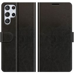 Mobigear Wallet Samsung Galaxy S22 Ultra Hoesje Bookcase Portemonnee - Zwart