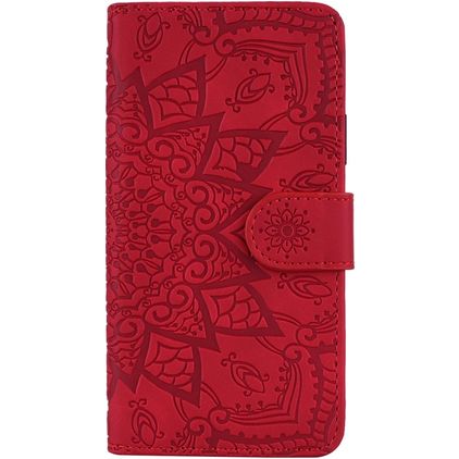 Mobigear Mandala iPhone 11 Pro Max Hoesje Bookcase Portemonnee - Rood