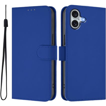 Mobigear Urban Wallet iPhone 16 Plus Hoesje Bookcase Portemonnee - Donkerblauw