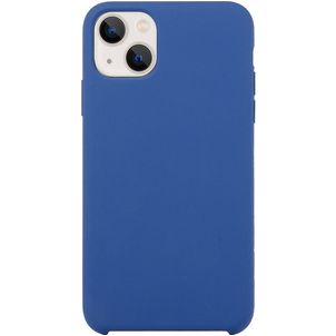 Mobigear Rubber Touch iPhone 15 Siliconen Hoesje Backcover - Donkerblauw