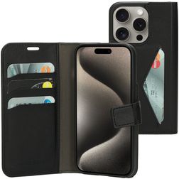 Mobiparts Classic Wallet iPhone 15 Pro Hoesje Bookcase Portemonnee - Zwart