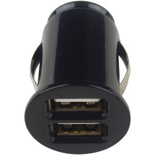 Mobigear Essentials Single USB Autolader Micro USB 1 Meter 12W 2.4A - Zwart