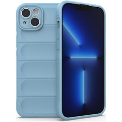 Mobigear Bumpy iPhone 14 Plus Hoesje Flexibel TPU Backcover - Blauw