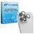 Mobigear Single iPhone 14 Pro Glazen Camera Lens Protector - Case Friendly - Zilver