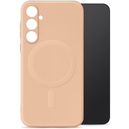 My Style Protective Flex Samsung Galaxy A55 MagSafe Hoesje Flexibel TPU Backcover - Soft Pink