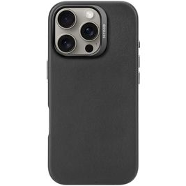 Decoded iPhone 16 Pro MagSafe Hoesje Echt Leer Backcover - Zwart